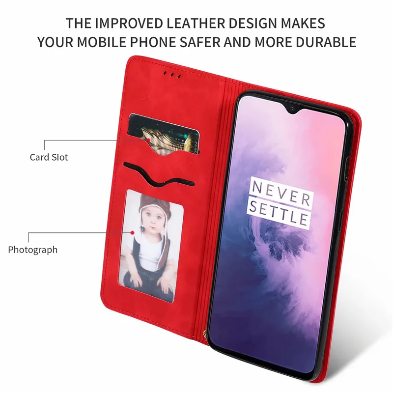 Для Oneplus 6 6T 7 Pro Роскошный чехол-бумажник из натуральной кожи с откидной крышкой для IPhone X XI XS MAX чехол для iPhone 7 8 6 6S Plus