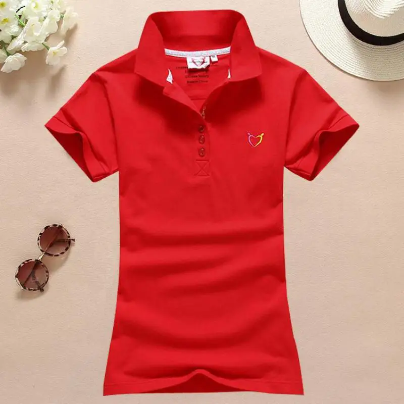 Размер S-4XL женская рубашка поло весенне-летняя Хлопковая футболка с коротким