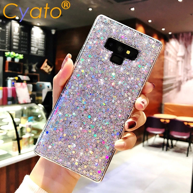 Милый блеск Bling чехол для Samsung Galaxy A9 A750 A7 A6 A8 J6 J4 2018 S10E S9 S8 S10 Plus Note 9 8 M10 M20 мягкий из