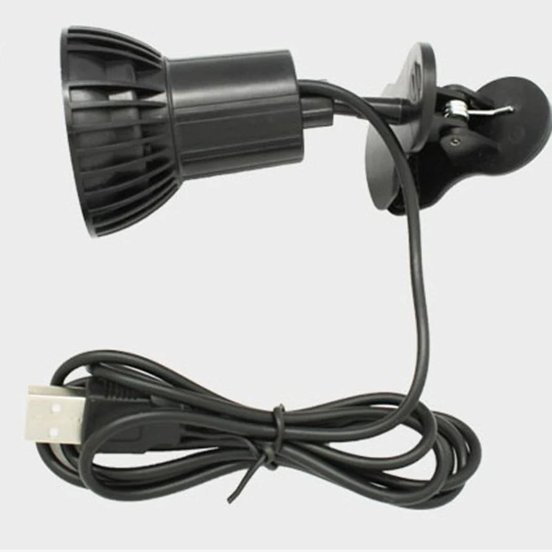 Черный Яркий налобный фонарь на 3 светодиодах Clip-On USB Ночной светильник лампа для