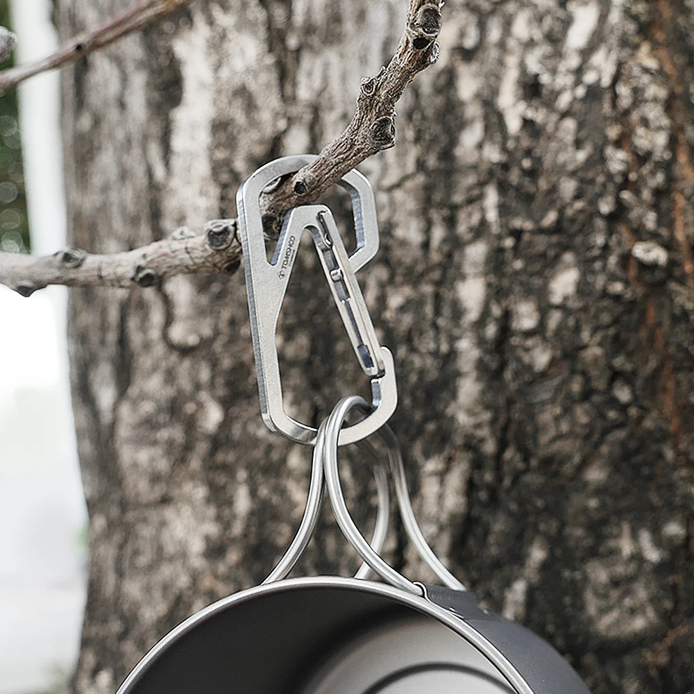 1 шт. карабин из титанового сплава брелок для ключей зажим крючок на открытом