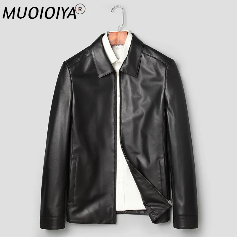 

Мужская Осенняя байкерская куртка из натуральной овечьей кожи Gmm36