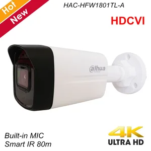 Dahua Lite Plus Series 4K HDCVI камера IR Bullet камера Встроенный микрофон IR 80m IP67 камера безопасности HAC-HFW1801TL-A