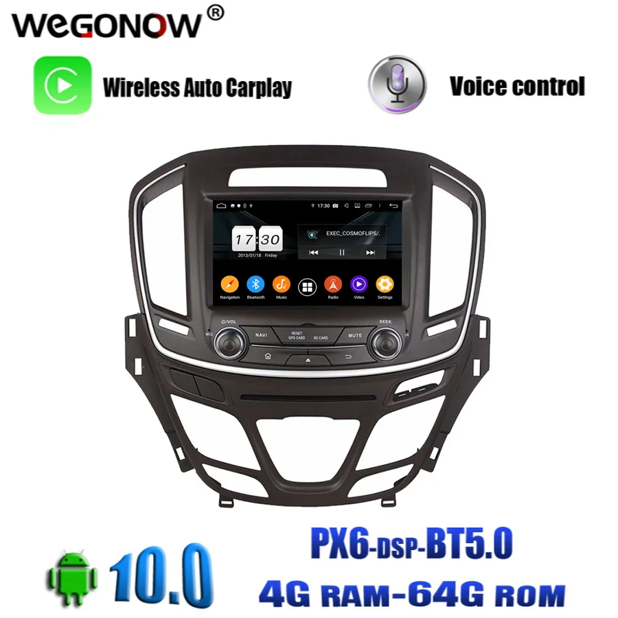 Автомобильный DVD плеер TDA7851 Android 10 0 4 Гб ОЗУ + 64 ГБ для Buick Regal Opel INSIGINA 2014 2016 GPS Glonass RDS