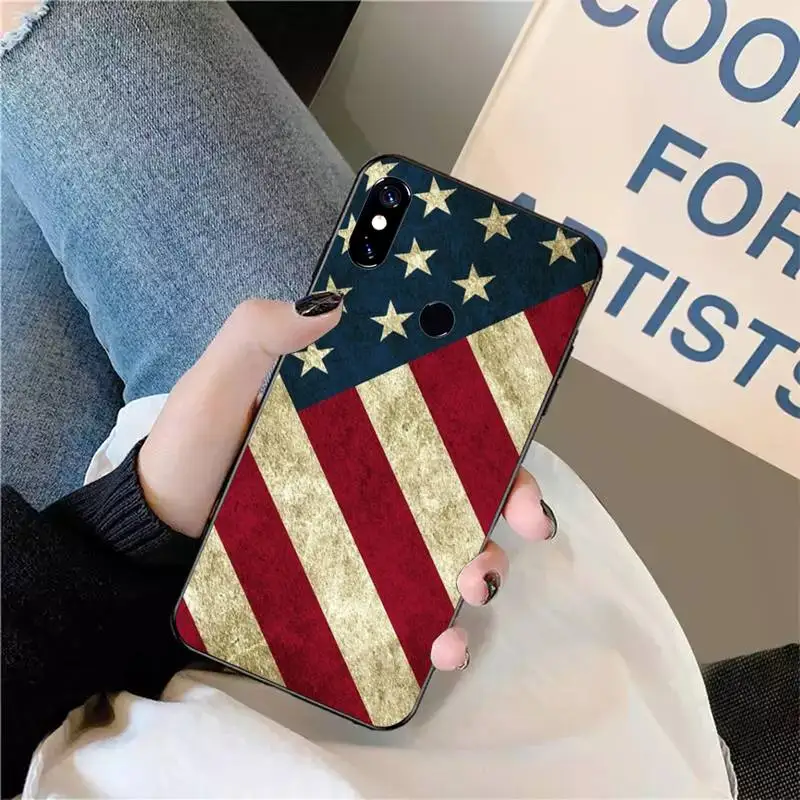 

America USA Flag fashion design Phone Case For Xiaomi Redmi note 7 8 9 t max3 s 10 pro lite funda shell coque cover