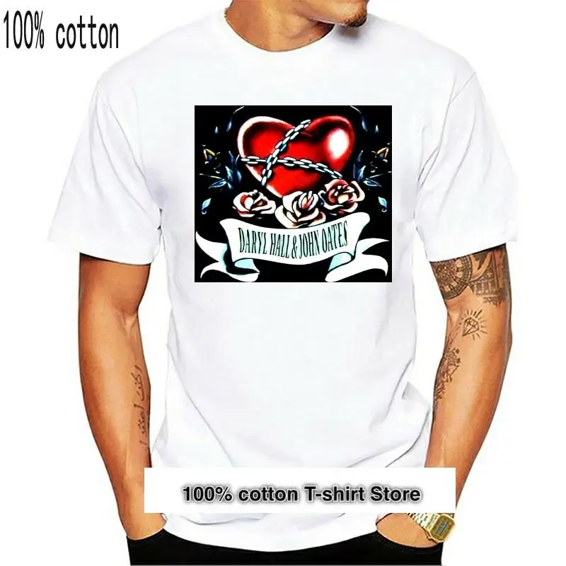 

Camiseta negra de Hall & Oates Chained Heart 2007 Tour