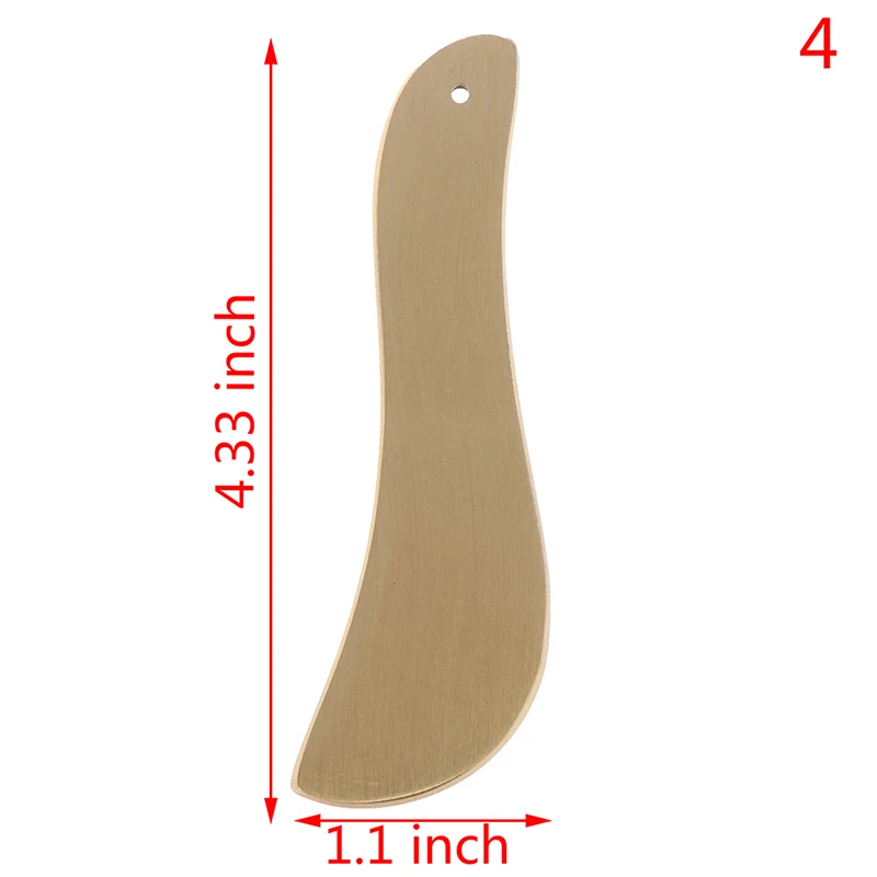 Copper Guasha Scraping Massage Scraper Face Massager Acupuncture Gua Sha Board Acupoint Facial Body Acupuncture Pressure Therapy