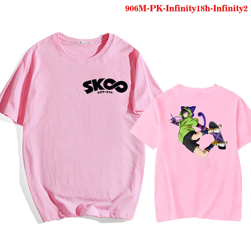

SK8 the Infinity Tshirts Streetwear Hip HopAnimation Print Harajuku Tees Shirts Fashion Casual Short Sleeve Loose retro Tops