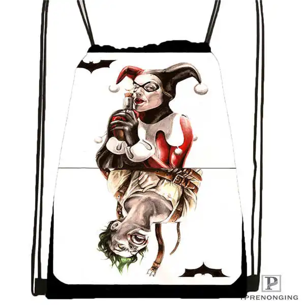 Изготовленная на заказ harley_quinn_card_gimp _ походная сумка шнурке милый рюкзак для