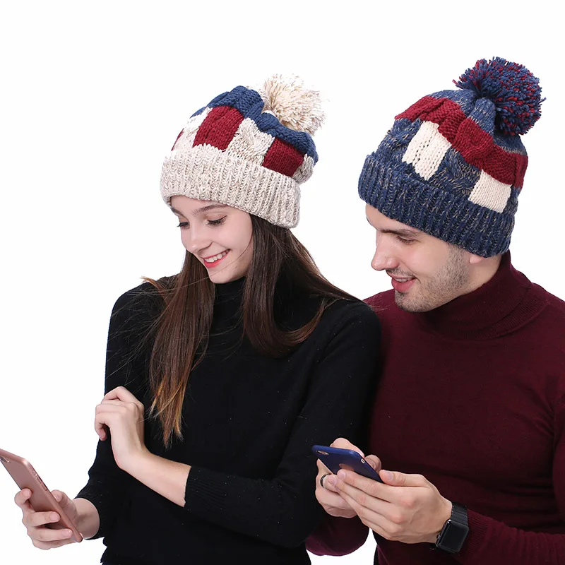 Newly Ladies Warm Christmas Knit Winter Bluetooth Soft Beanie Hat Earphone Wireless Smart Cap Headset Speaker Mic | Электроника