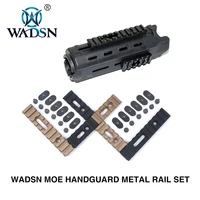 wadsn tactical moe acr hand guard metal 20mm rail set fit jinming 9 10 kublai m4a1 hunting handguard rail mount accessories