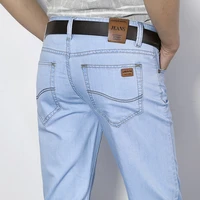 dimi summer overalls slim fit short trousers men business jeans classic male cotton straight stretch brand denim short pants