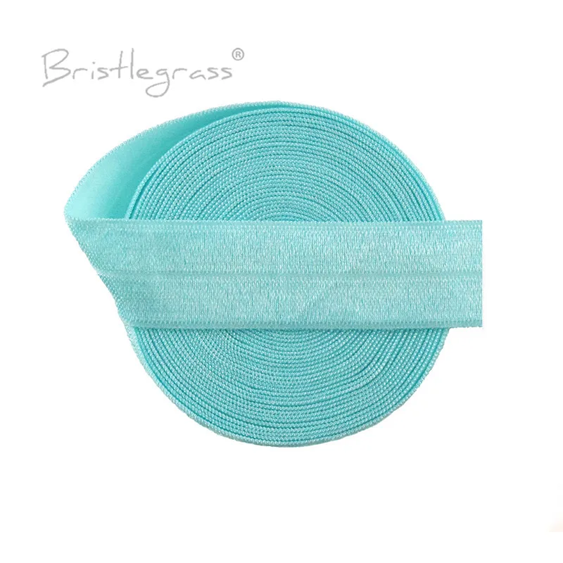 BRISTLEGRASS 2 5 10 ярдов 3/4 &quot20 мм Aqua однотонные блестящие враг на голову эластичная