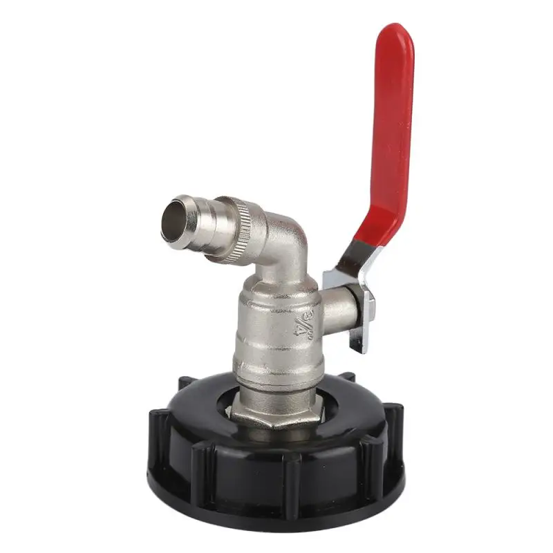 

Durable IBC Tank Tap Adapter S60*6 Coarse Thread To 3/4''90° Water Connector Replacement Valve Fitting HWC