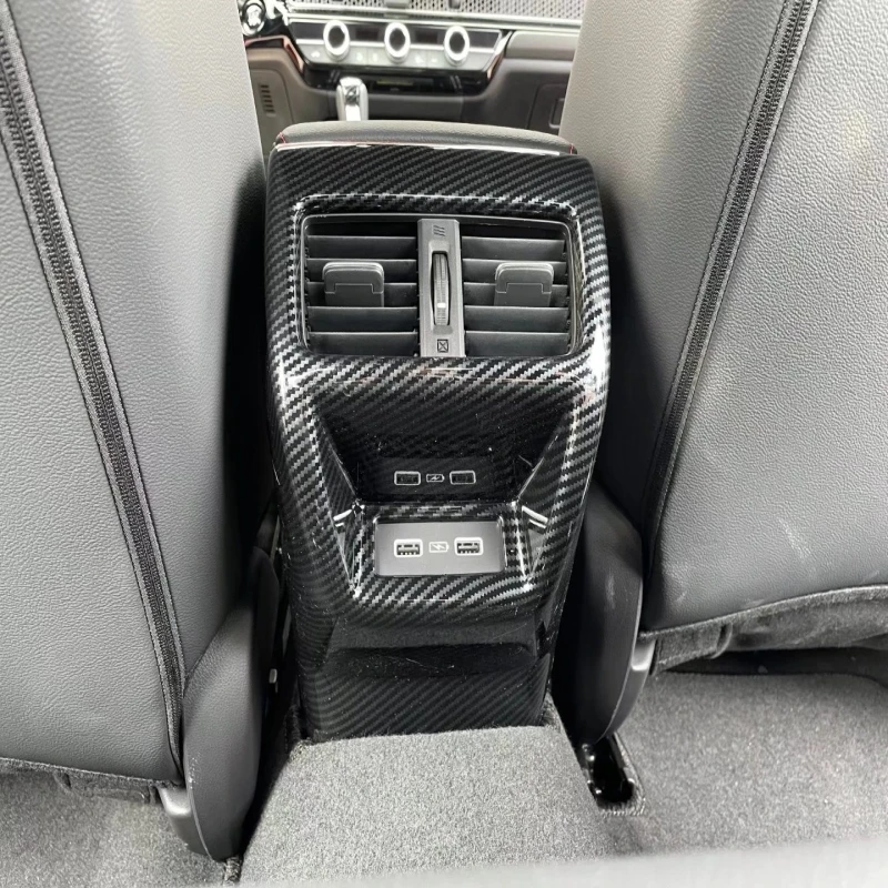 

Carbon fiber For Honda Civic 11th gen 2022 Car Rear Armrest Box Air Vent Outlet Trim air vent decoration cover accessories