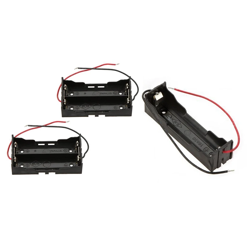 

7Pcs Battery Storage Box Case Holder - 2Pcs For 2 X 18650 Parallel Lithium Batteries & 5Pcs For 3.7V 18650 Lithium Batteries