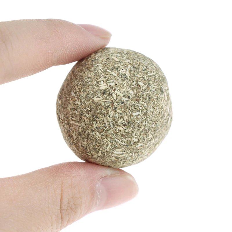

Pet Cat Natural Catnip Treat Ball Cat Chasing Activity Ball Pet Food Snacks Grass Ball Play Cats Refreshing Excitement