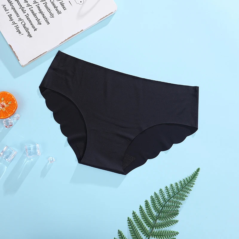 Умка пикантные ледяной шелк волнистые нижнее белье штаны с высокой посадкой