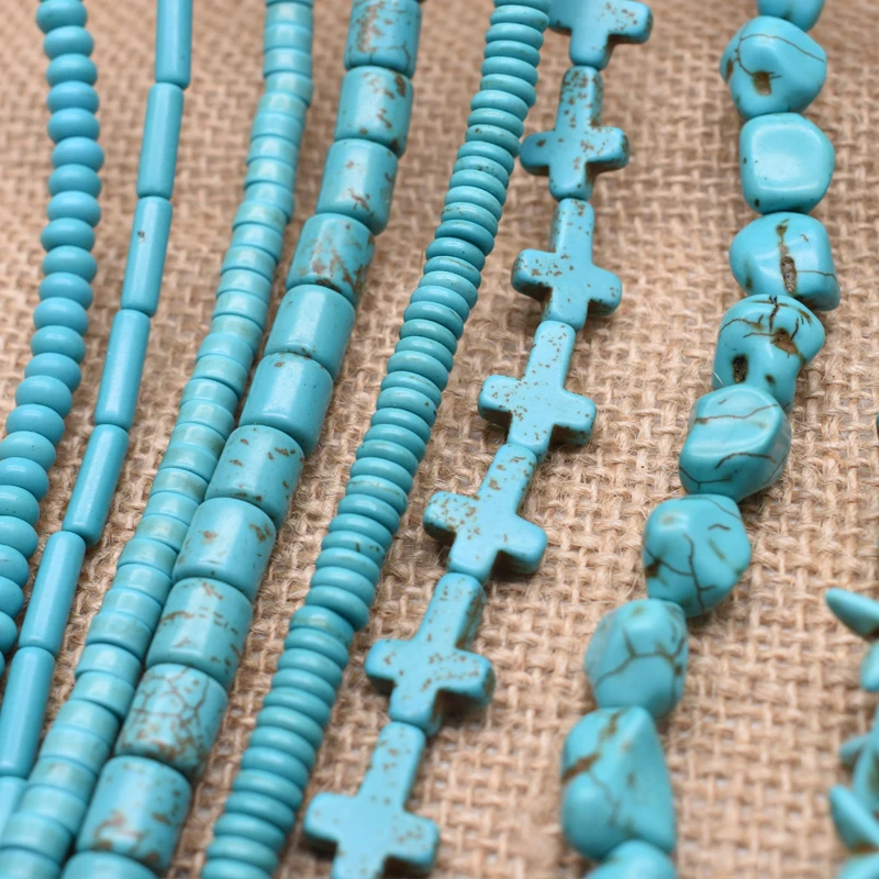 

Голубой камень бирюзы драгоценный камень Свободные Прокладки семян круглые каплевидные формы свободные бусины прядь DIY Шарм бусины Изгото...