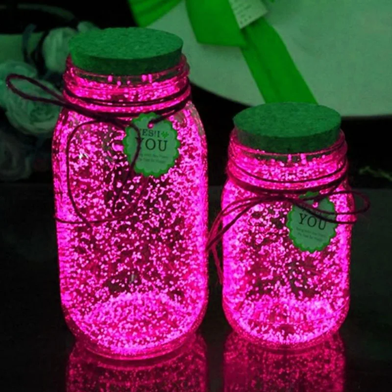 

10 г DIY Звездная бутылочка желаний, порошок светильник ящиеся игрушки, радиоактивная Люминесцентная светящаяся краска, пигмент для вечеринк...