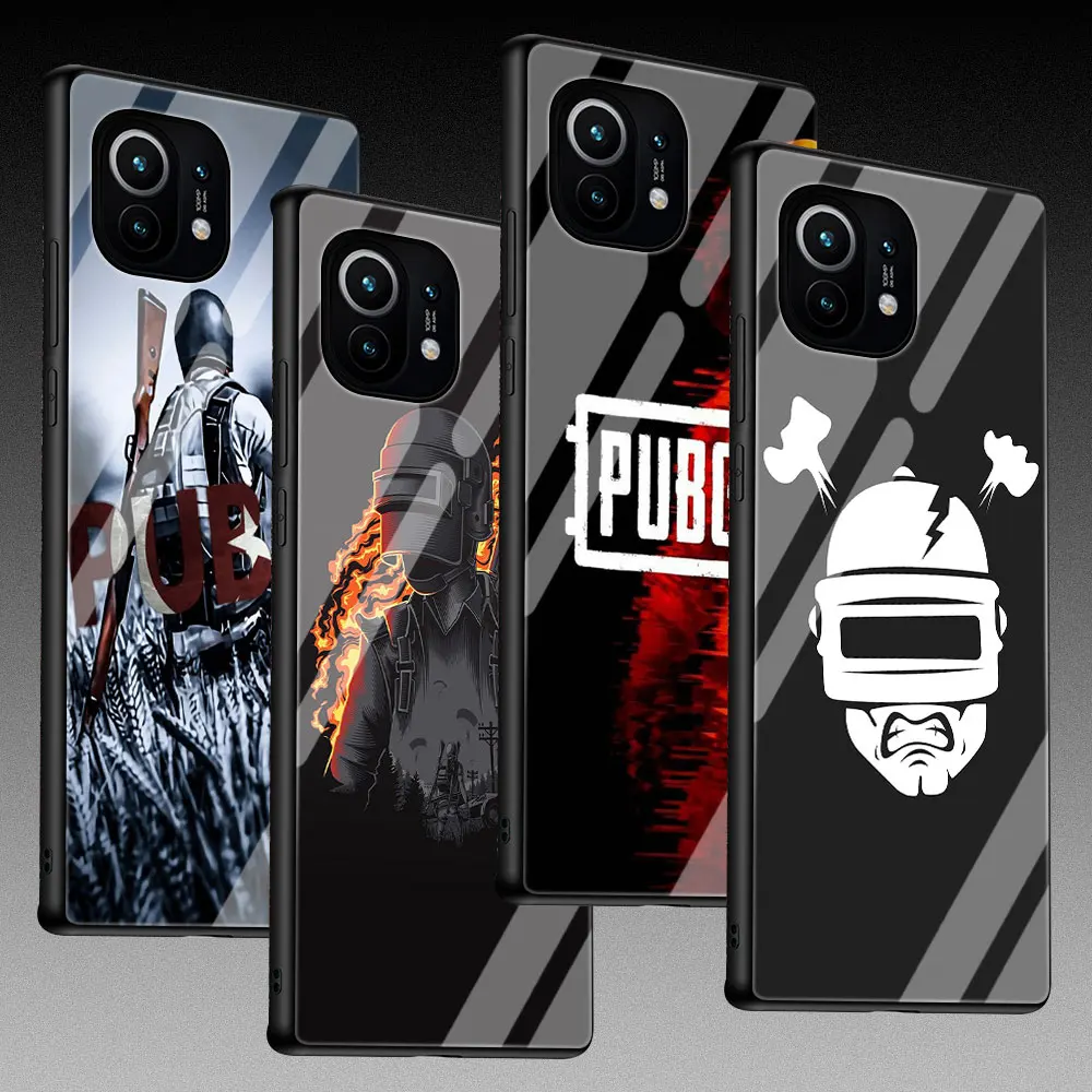 

PUBG Winner Case for Mi 11 10T 9T Pro 10 Lite 5G 11 Ultra CC9 CC9E 11i Phone Cover Poco X3 NFC M2 F3 Tempered Glass Full Coque