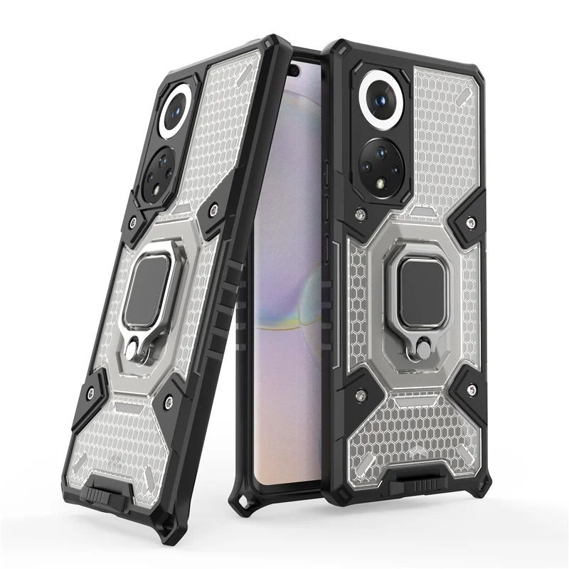 OMEVE для Honor 50 Pro Чехол Ультра тонкий противоударный кольцо Броня подставка чехол