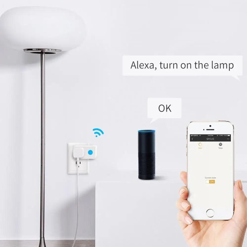 Broadlink Contros SP3 Smart Socket US EU WiFi Power Plug дистанционное управление Автоматизация