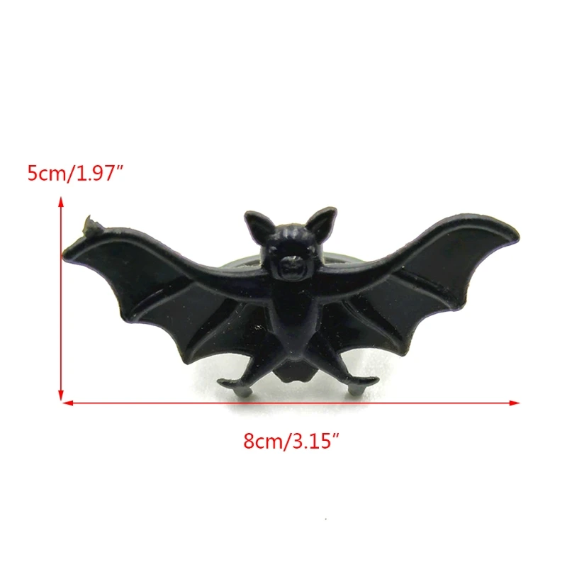 

L9CD Novelty Plastic Bats Ring Festival Gifts Supplies for Kids Lovely Present Kids Favourite Halloween Presents