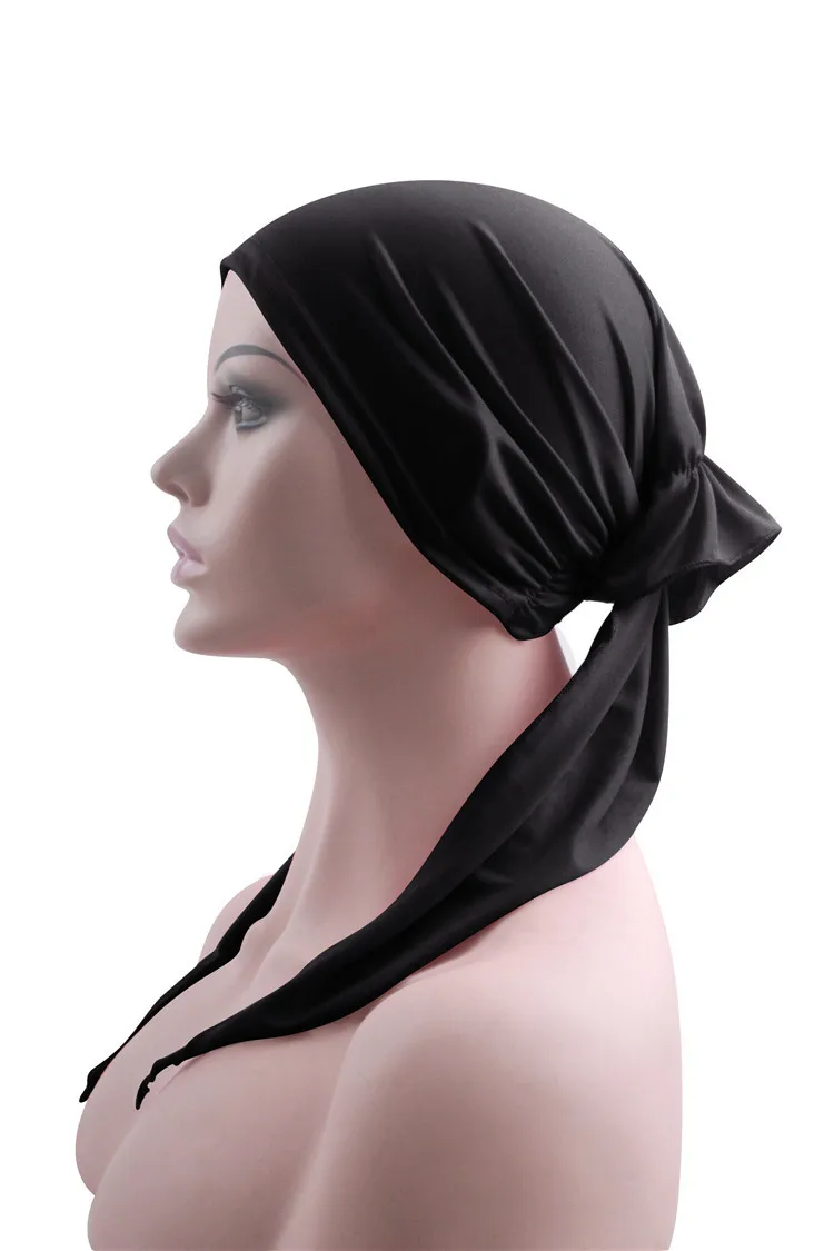 Полное покрытие мусульманских Хиджаб Шапки исламский тюрбан шапка тюрбант Mujer