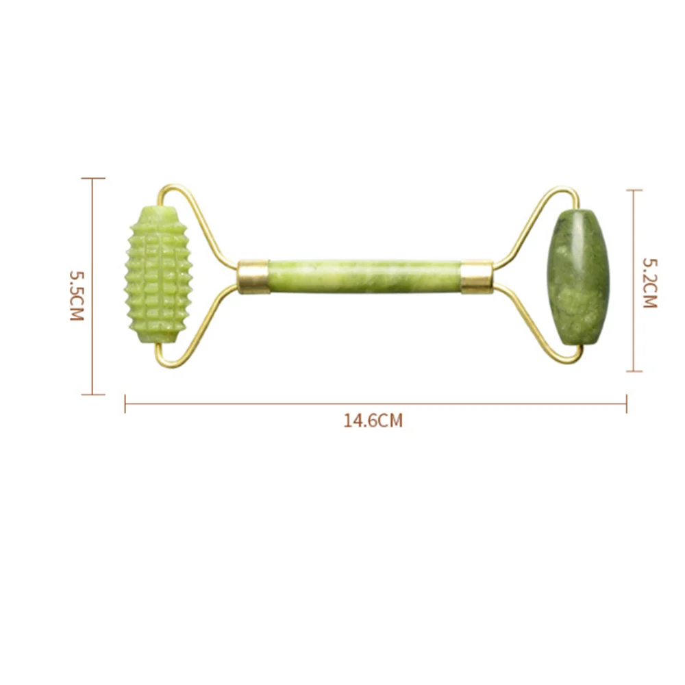 

1pc Facial Massage Roller Double Heads Jade Stone Face Lift Body Skin Relaxation Slimming Beauty Neck Facial Skin Care Tool