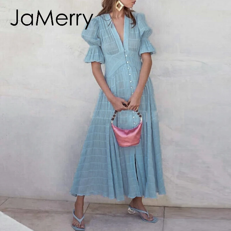 JaMerry элегантное Полосатое Макси платье для вечеринки женское гофрированное