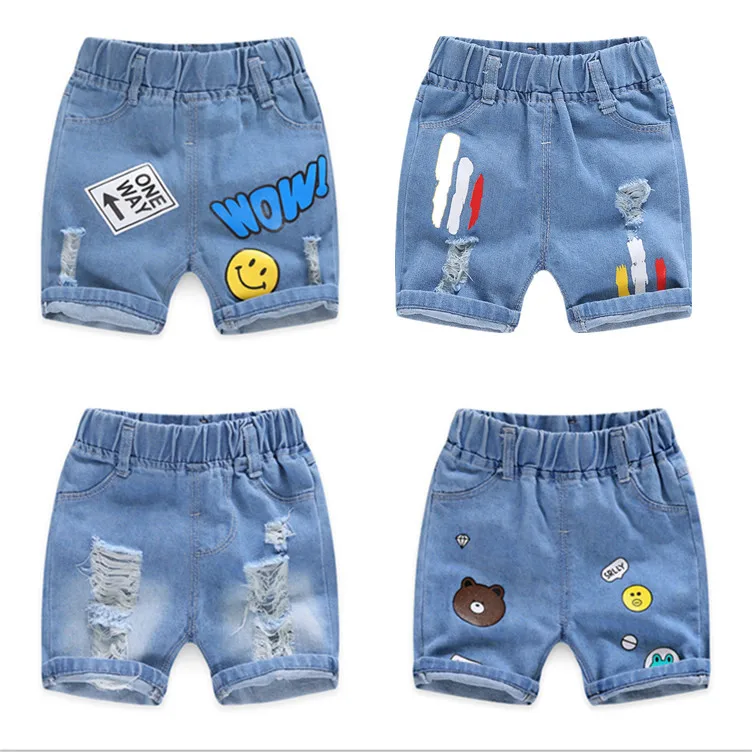 

1-10 Years Old Summer Boys Denim Shorts Cartoon Shorts for Girls Kids Children Pants Toddler Clothing