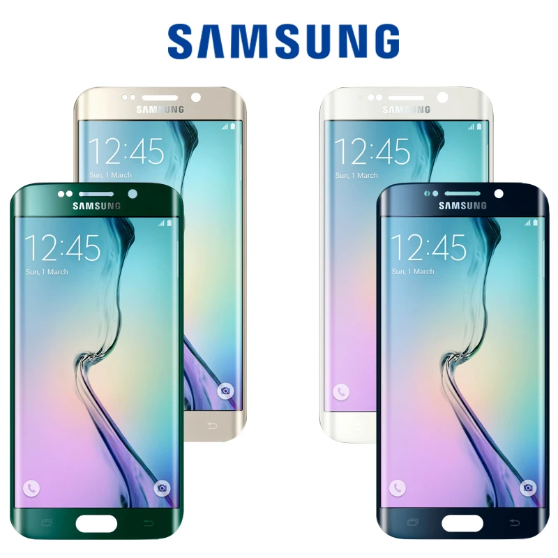 5,1 '' Супер AMOLED lcd с рамкой для SAMSUNG Galaxy s6 edge дисплей G925 G925I G925F сенсорный экран дигитайзер