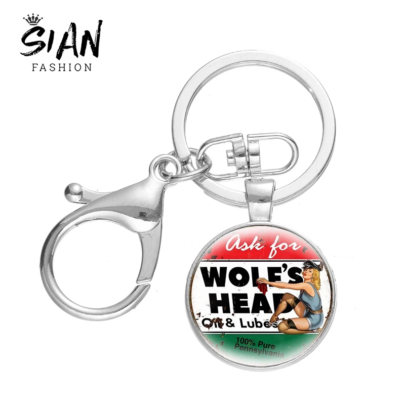 Модный привлекательный брелок для ключей девушек и мотоциклов RT66 металлический