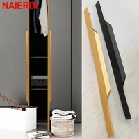 naierdi aluminum alloy long furniture handles black hidden cabinet handle 800mm cupboard pulls drawer knobs door hardware