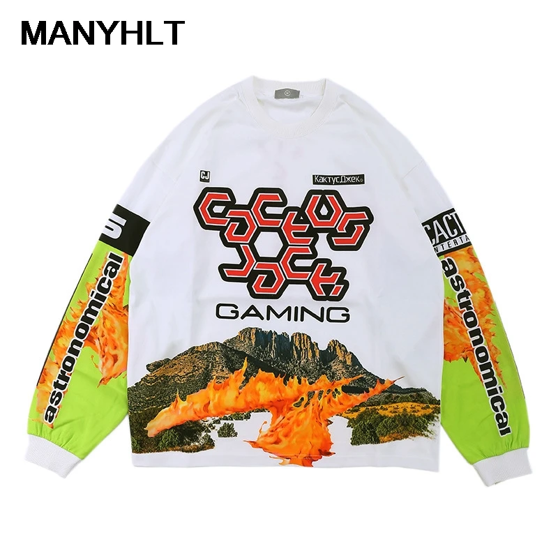

Travis Scott t-shirt Cactus Jack High Street man woman astroworld top tee long sleeve streetwear hip hop astroworld t-shirt