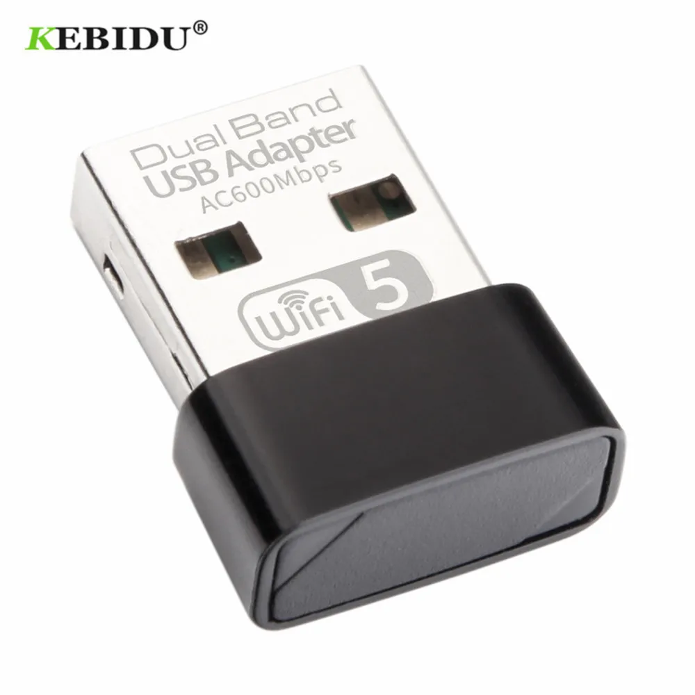 KEBIDU 600 Мбит/с USB WiFi адаптер Dual Band 2 4 ГГц Wi-Fi 5 антенны Realtek RTL8811 мини Беспроводной