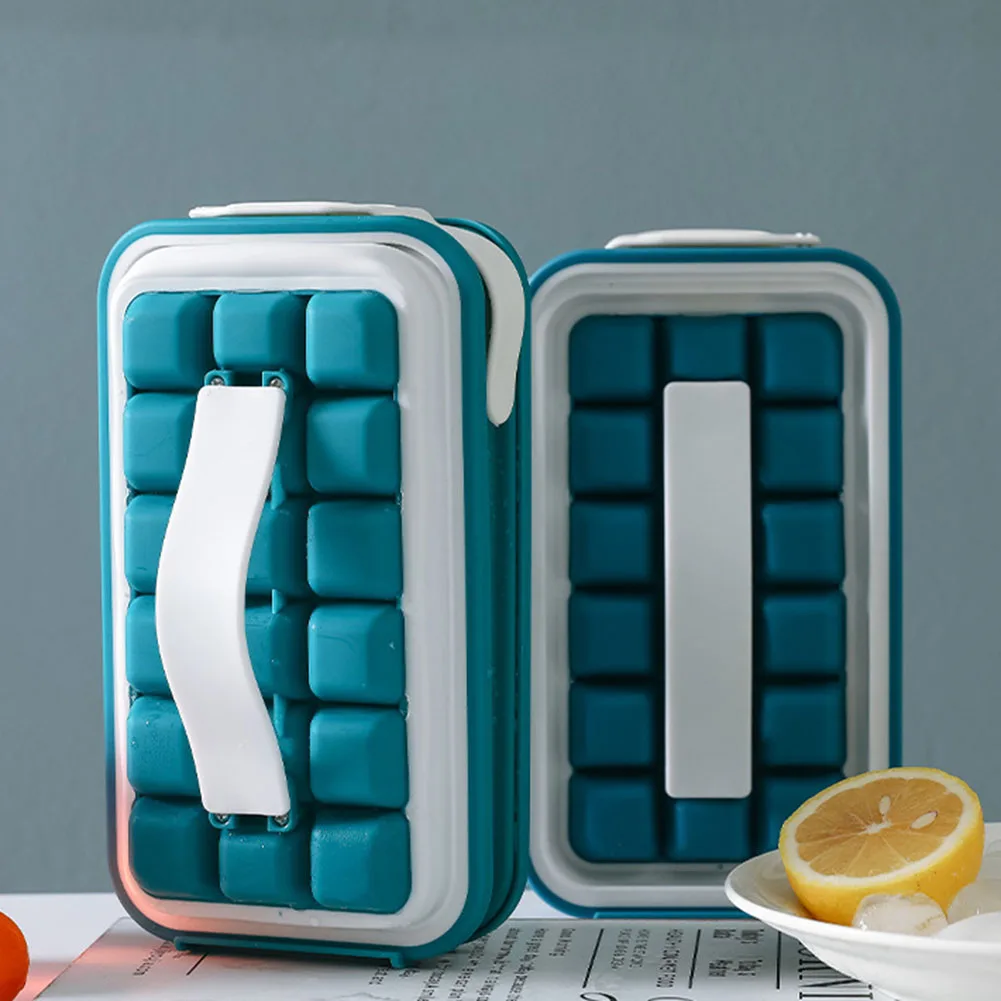

POP Ice Hockey Machine 2-in-1 Portable Creative Kettle Cube Container Ice Cube Round Tray Mold DIY Lattice Ice Making Tool