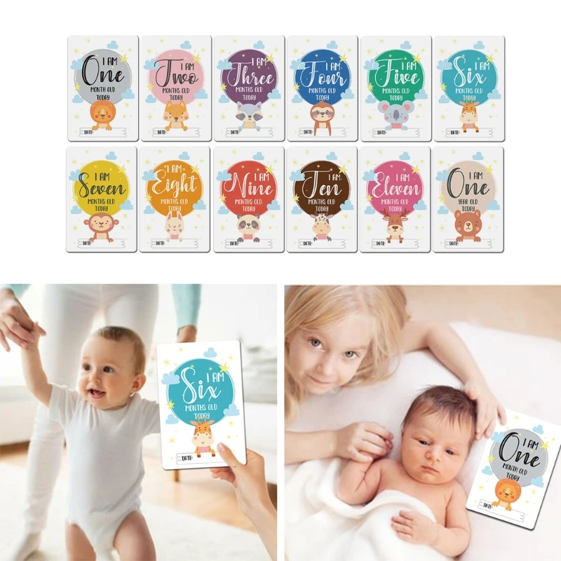 

Baby Moment Cards Unisex Landmark Memory Milestone Photo Cards & Pregnancy & Key Age Markers Perfect Baby Shower Gift
