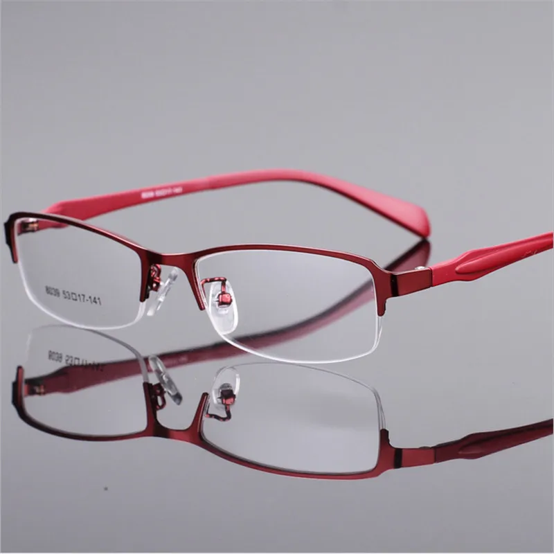 Женские модные очки для близорукости полуоправа может быть оснащена линзами TR90