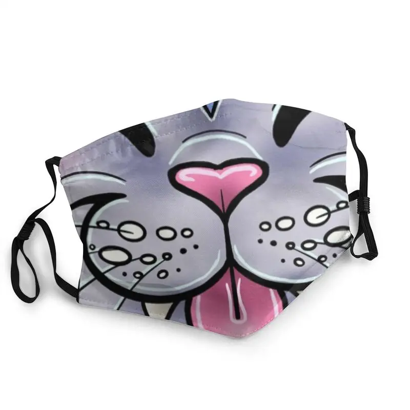 

Kawaii Kitten Reusable Unisex Mouth Face Mask Cartoon Cat Anti Haze Dust Protection Cover Respirator Muffle