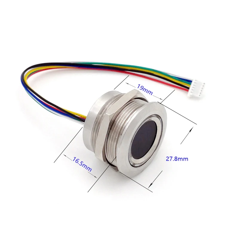 DC3.3V DIY Biometric Fingerprint Sensor module TTL UART Access contro Home automation smart lock Finger scanner LED indicator |