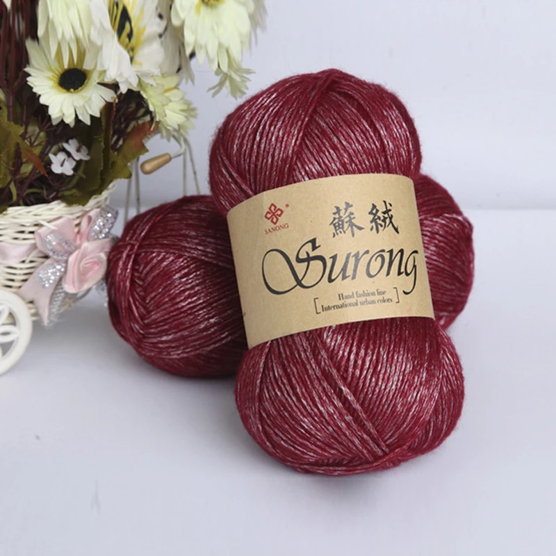 10 цветов высокое качество хлопок двойное вязание крючком Мягкая Детская