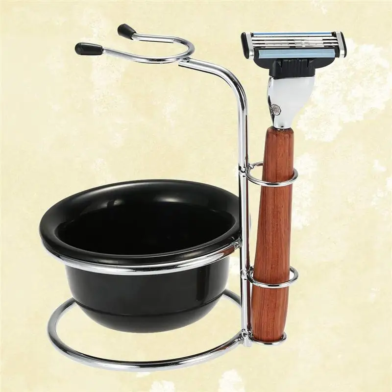 1 шт. ручная бритва костюм с полкой мыльница палисандр безопасная практичная