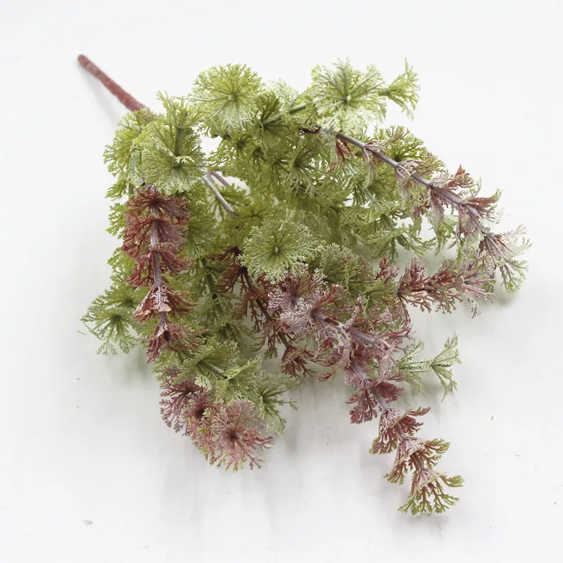 35 см 6 вилка пластиковые листья тропические растения искусственное растение