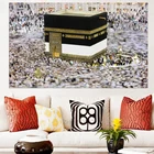 Современная печать, Мекка, исламские люди, вид, мусульманская мечеть, пейзаж, живопись на холсте, Религиозное искусство, Куадрос, домашний декор для стен