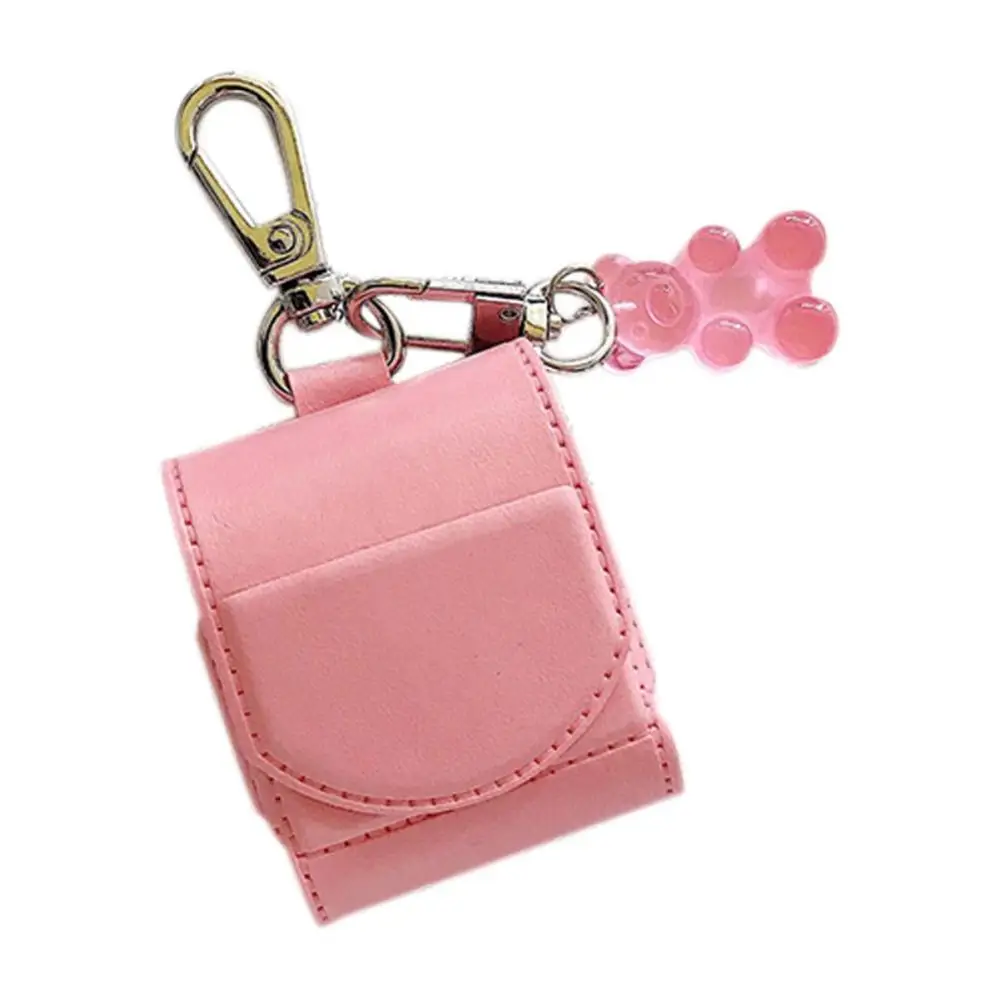 Лидер продаж розовый кожаный чехол для AirPods защитный оболочка беспроводной