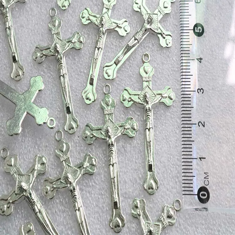 100 шт./подвеска с отверстием для Креста христианское отверстие подвеска крестом