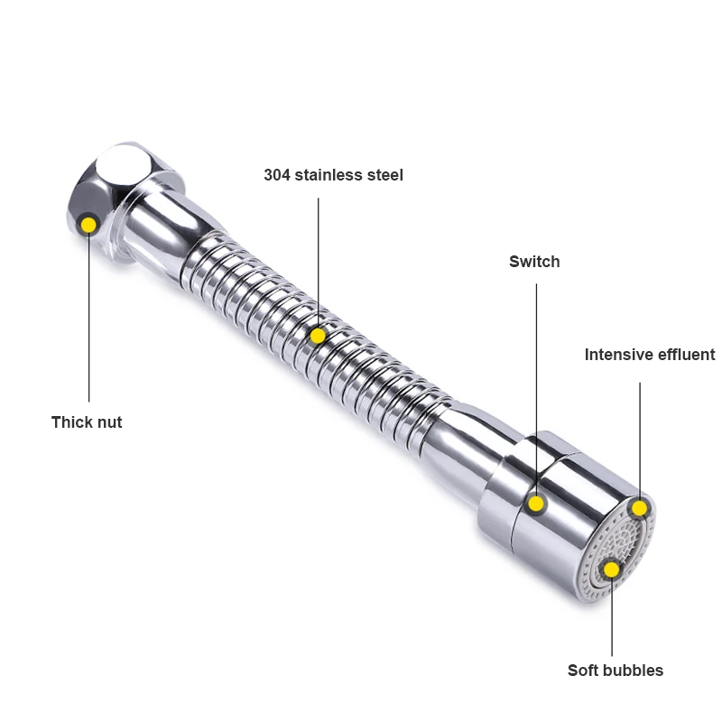 Вращающийся штатив-адаптер из нержавеющей стали 304 для экономии воды |
