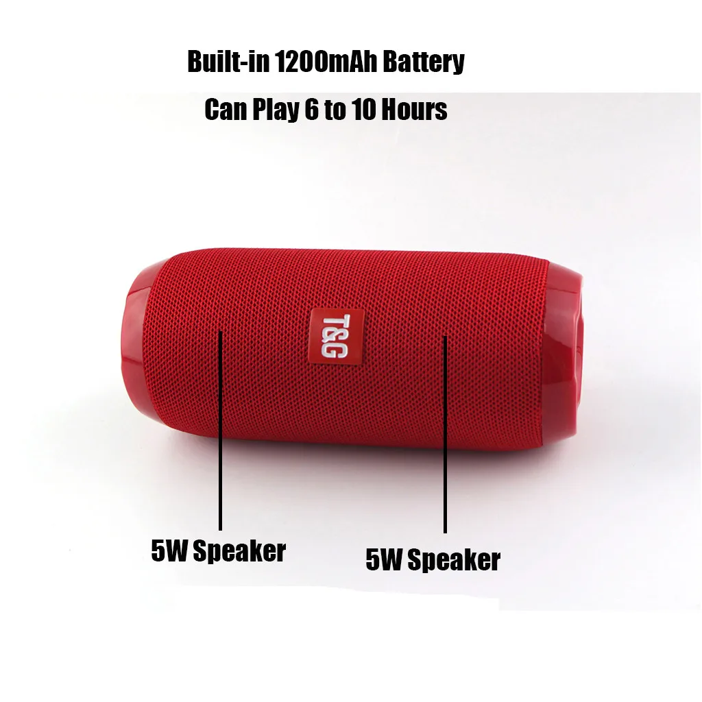 TG 117 беспроводной Bluetooth динамик наружный стерео супер бас USB/TF/FM радио аудио Колум портативный мини беспроводной динамик